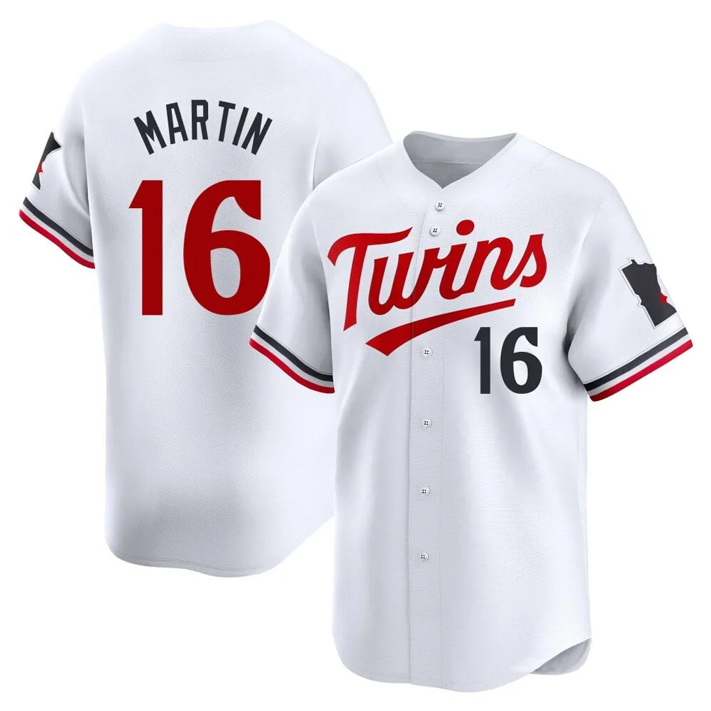 Odoa M.Twins #16 Austin Martin Player White Home Limited Stitched Jerseys
