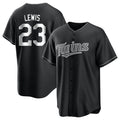 Odoa M.Twins #23 Royce Lewis Player Black Home Game Stitched Jerseys