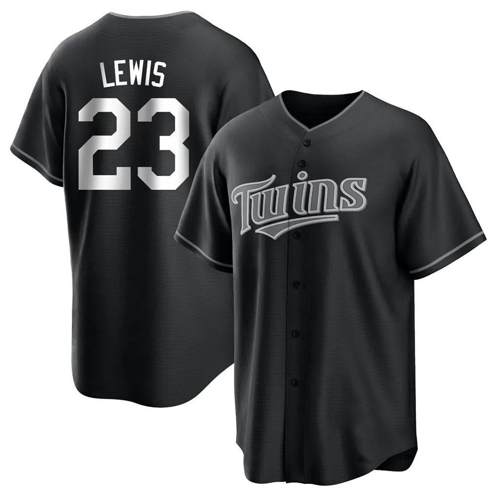 Odoa M.Twins #23 Royce Lewis Player Black Home Game Stitched Jerseys