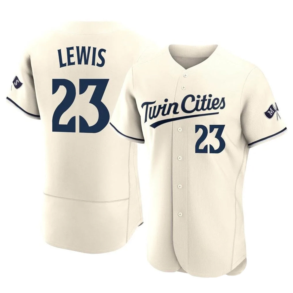 Odoa M.Twins #23 Royce Lewis Player Cream Home Limited Elite Stitched Jerseys