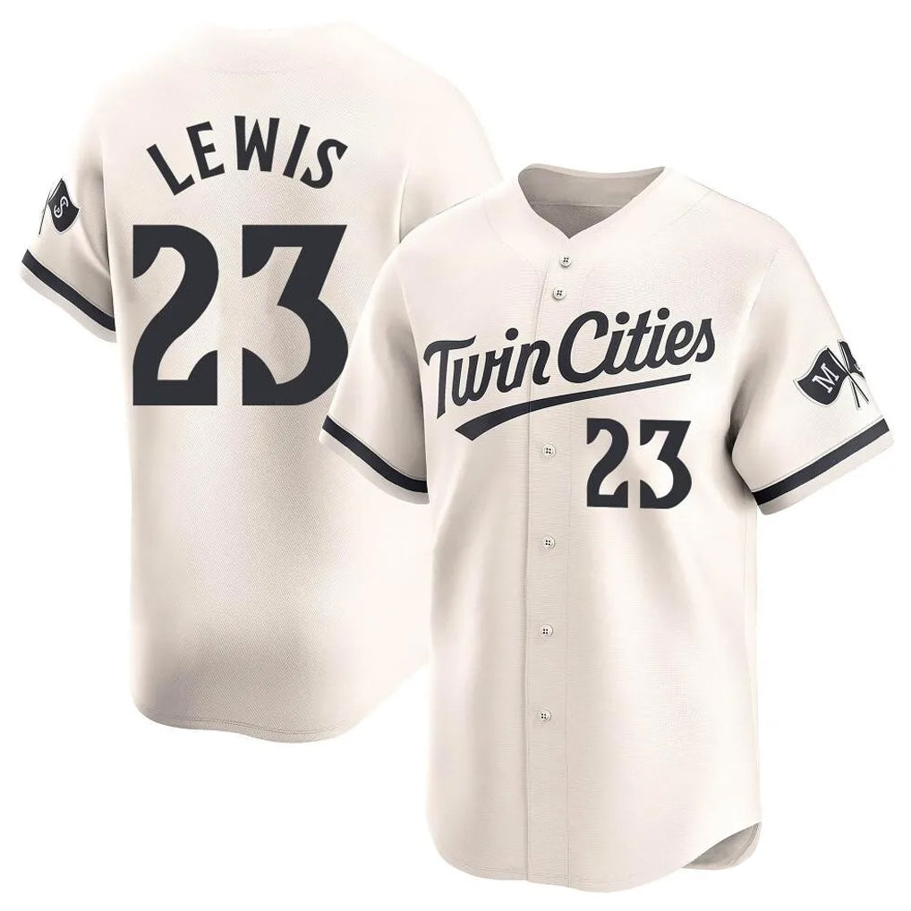 Odoa M.Twins #23 Royce Lewis Player Cream Home Limited Stitched Jerseys
