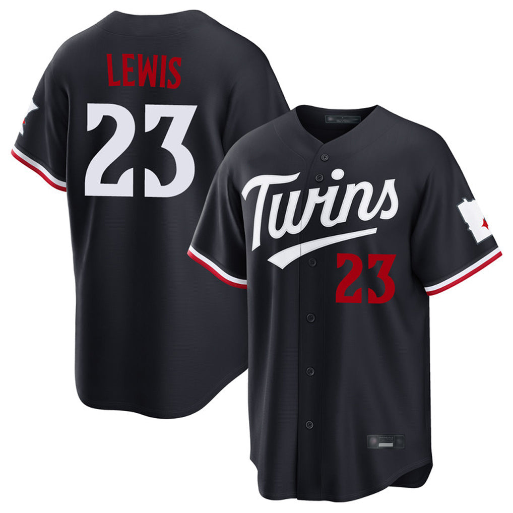 Odoa M.Twins #23 Royce Lewis Player Navy Home Game Stitched Jerseys