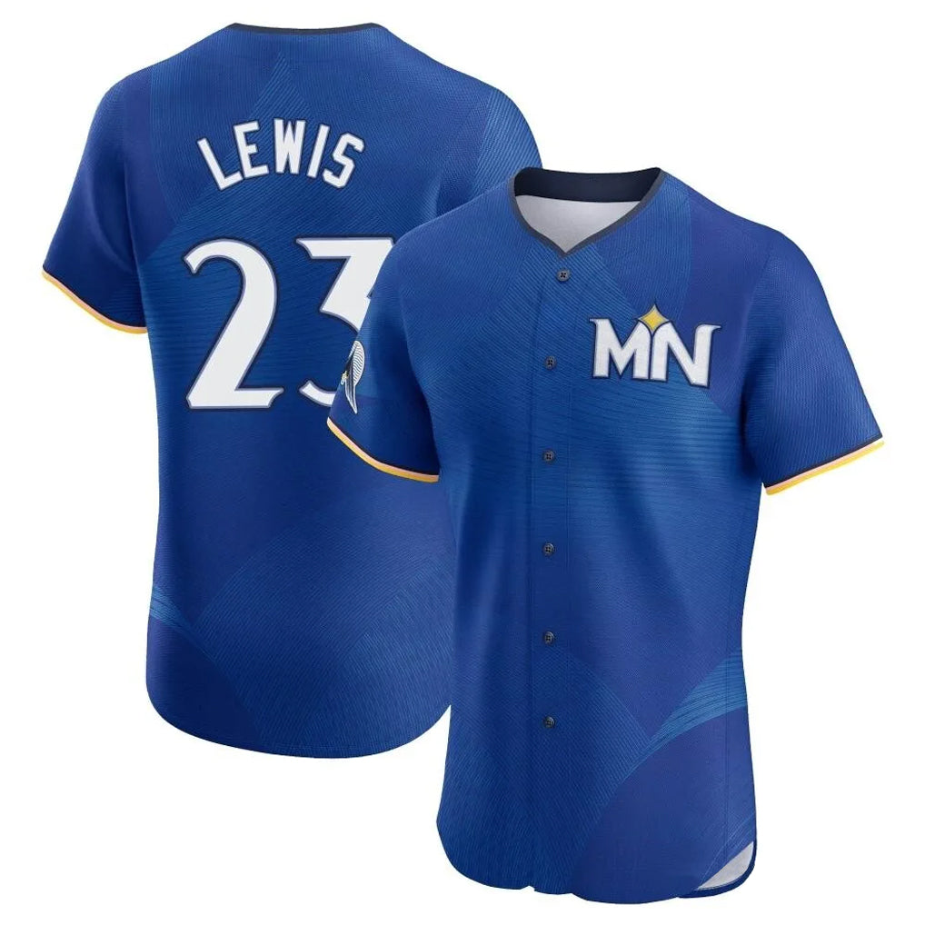 Odoa M.Twins #23 Royce Lewis Player Royal City Connect Limited Elite Home Stitched Jerseys