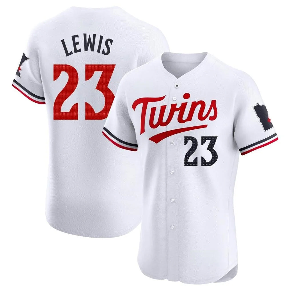 Odoa M.Twins #23 Royce Lewis Player White Home Limited Elite Stitched Jerseys