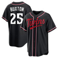 Odoa M.Twins #25 Byron Buxton Player Black Fashion Out Home Limited Stitched Jerseys