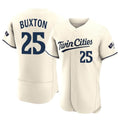 Odoa M.Twins #25 Byron Buxton Player Cream Home Limited Elite Stitched Jerseys