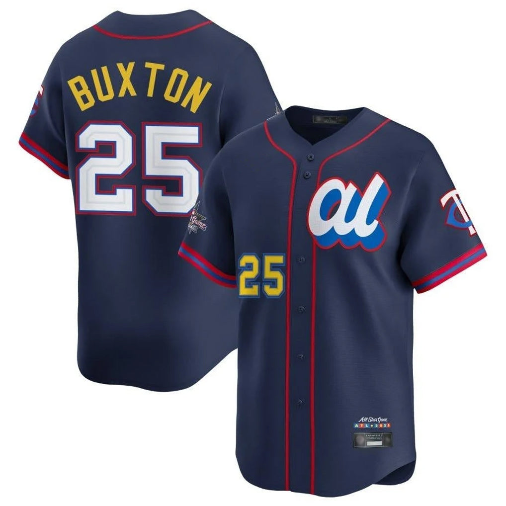 Odoa M.Twins #25 Byron Buxton Player Navy All-star Game Limited Home Stitched Jerseys