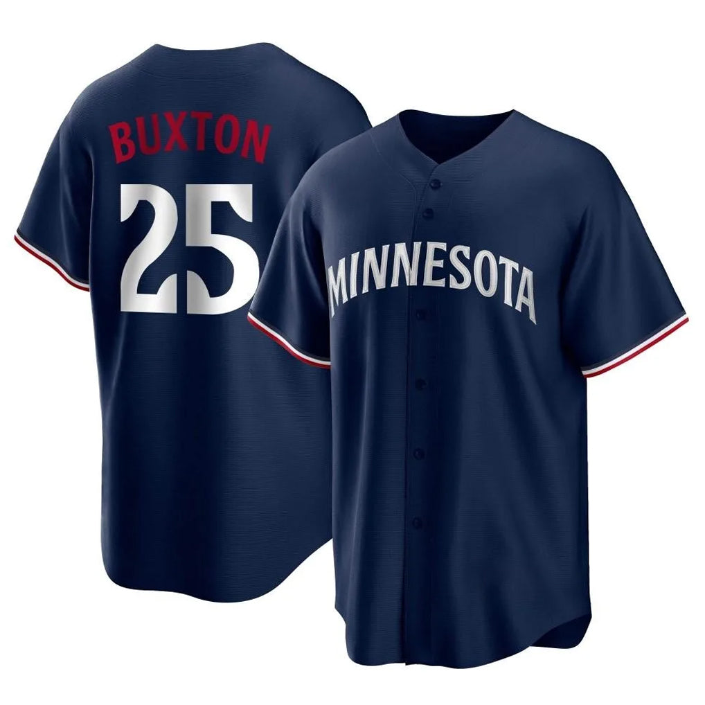 Odoa M.Twins #25 Byron Buxton Player Navy Replica Alternate Home Stitched Jerseys