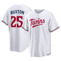 Odoa M.Twins #25 Byron Buxton Player White Home Game Stitched Jerseys