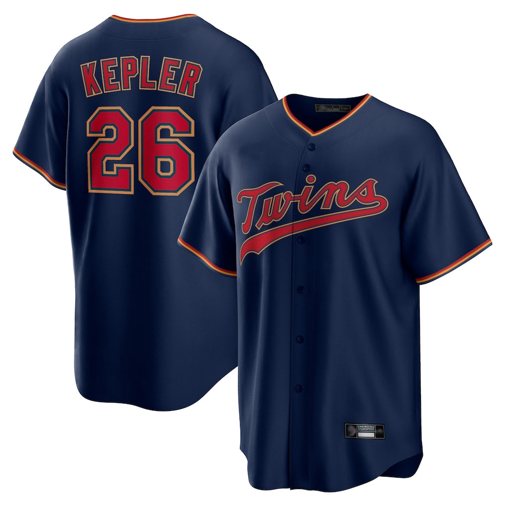 Odoa M.Twins #26 Max Kepler Player Navy Home Limited Game Stitched Jerseys