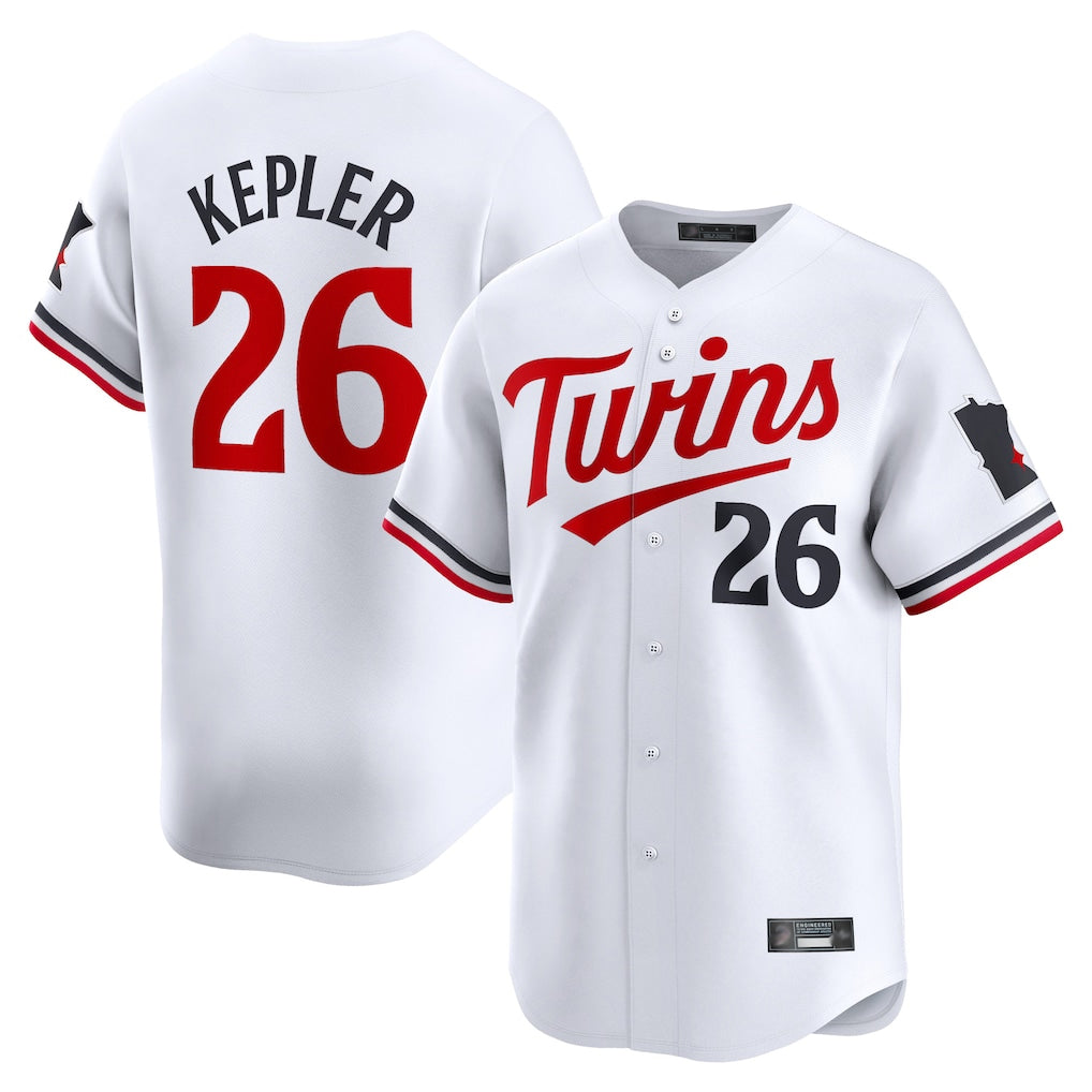 Odoa M.Twins #26 Max Kepler Player White Home Limited Stitched Jerseys