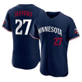 Odoa M.Twins #27 Ryan Jeffers Player Navy Replica Home Limited Elite Stitched Jerseys