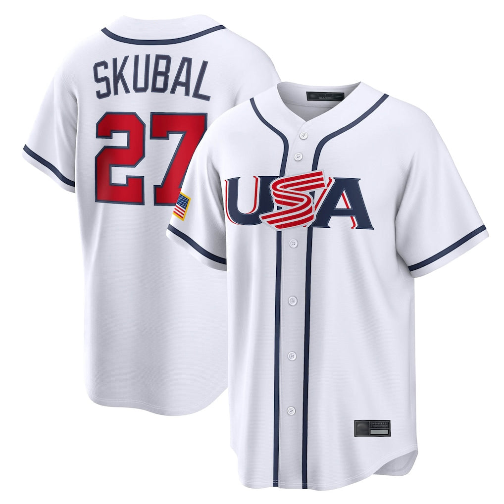 Odoa M.Twins #27 Ryan Jeffers Player White USA 2026 World Classic Limited Home Stitched Jerseys