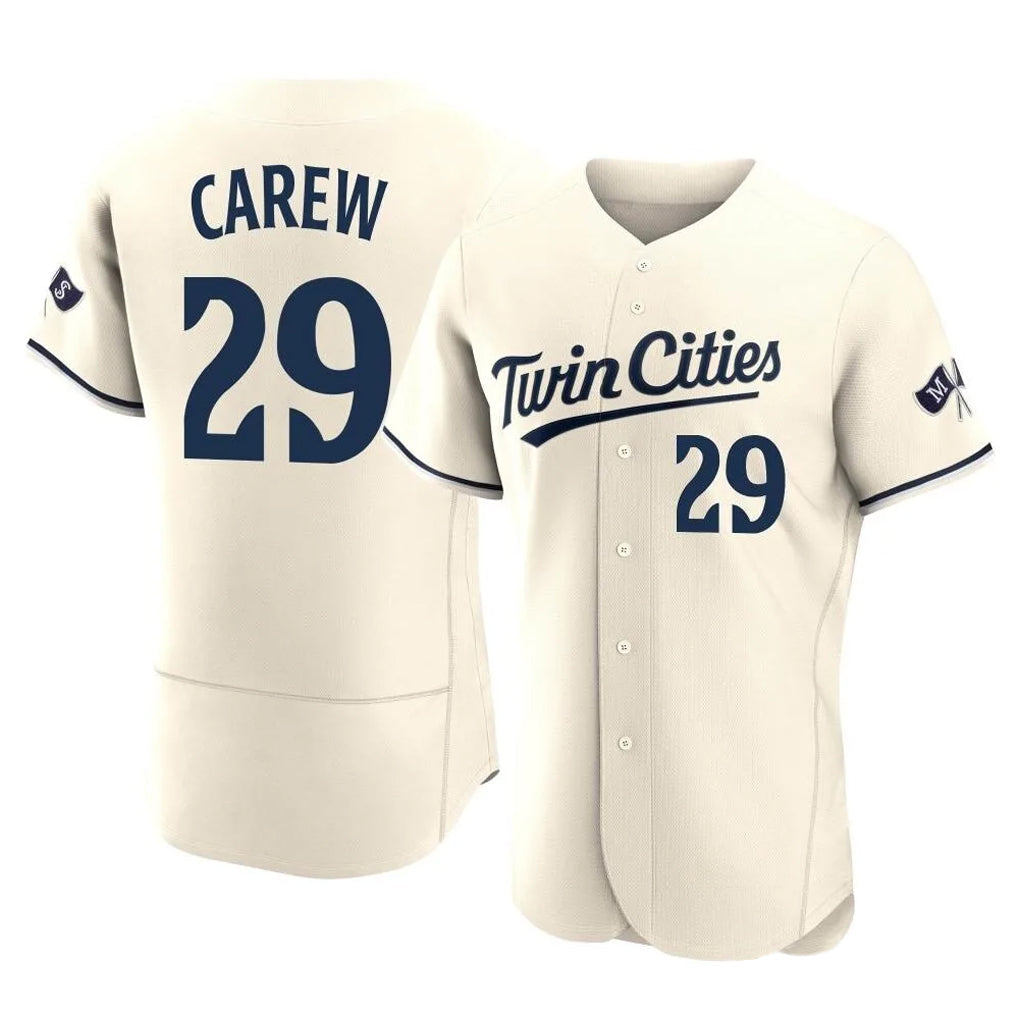 Odoa M.Twins #29 Rod Carew Player Cream Home Limited Elite Stitched Jerseys