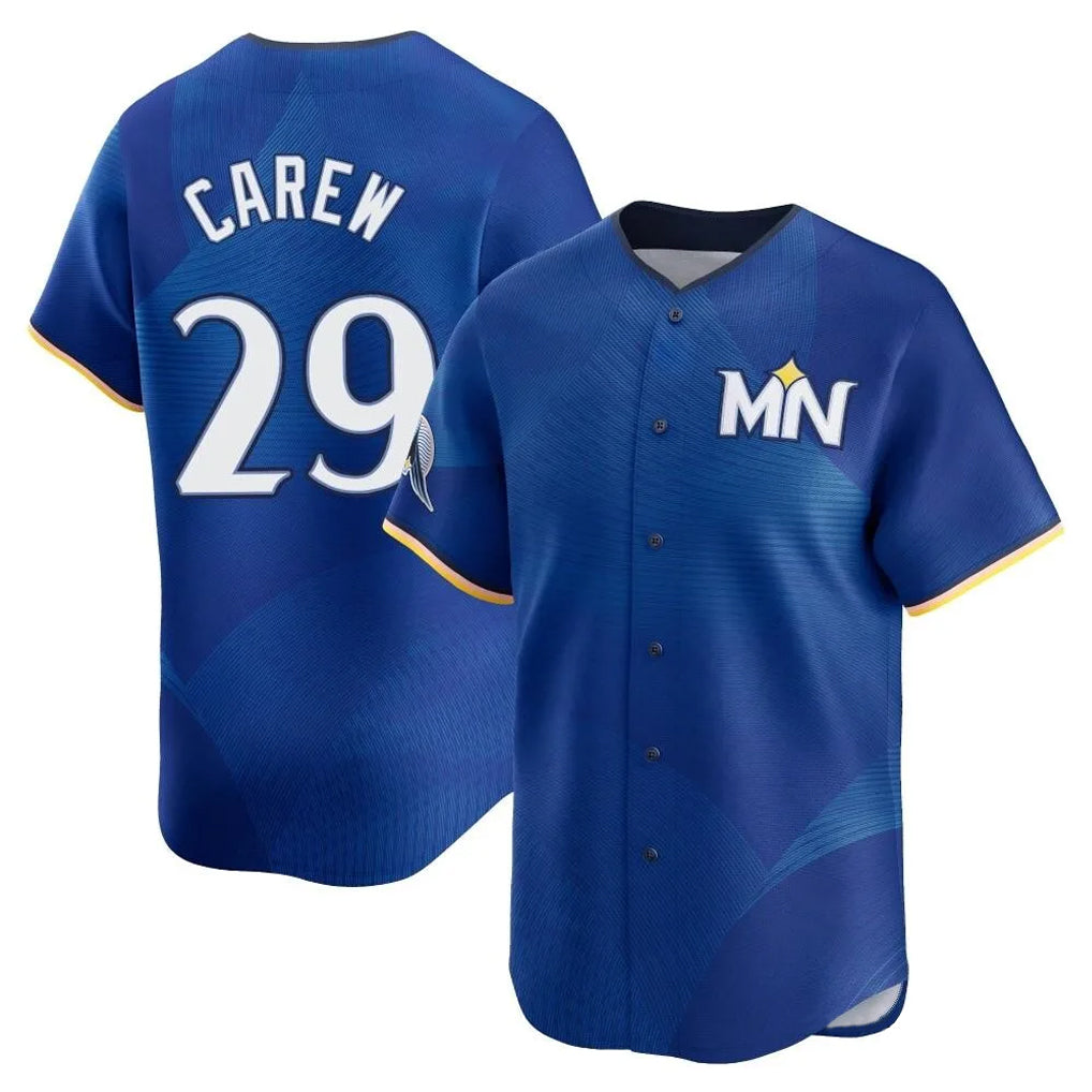 Odoa M.Twins #29 Rod Carew Player Royal City Connect Limited Home Stitched Jerseys
