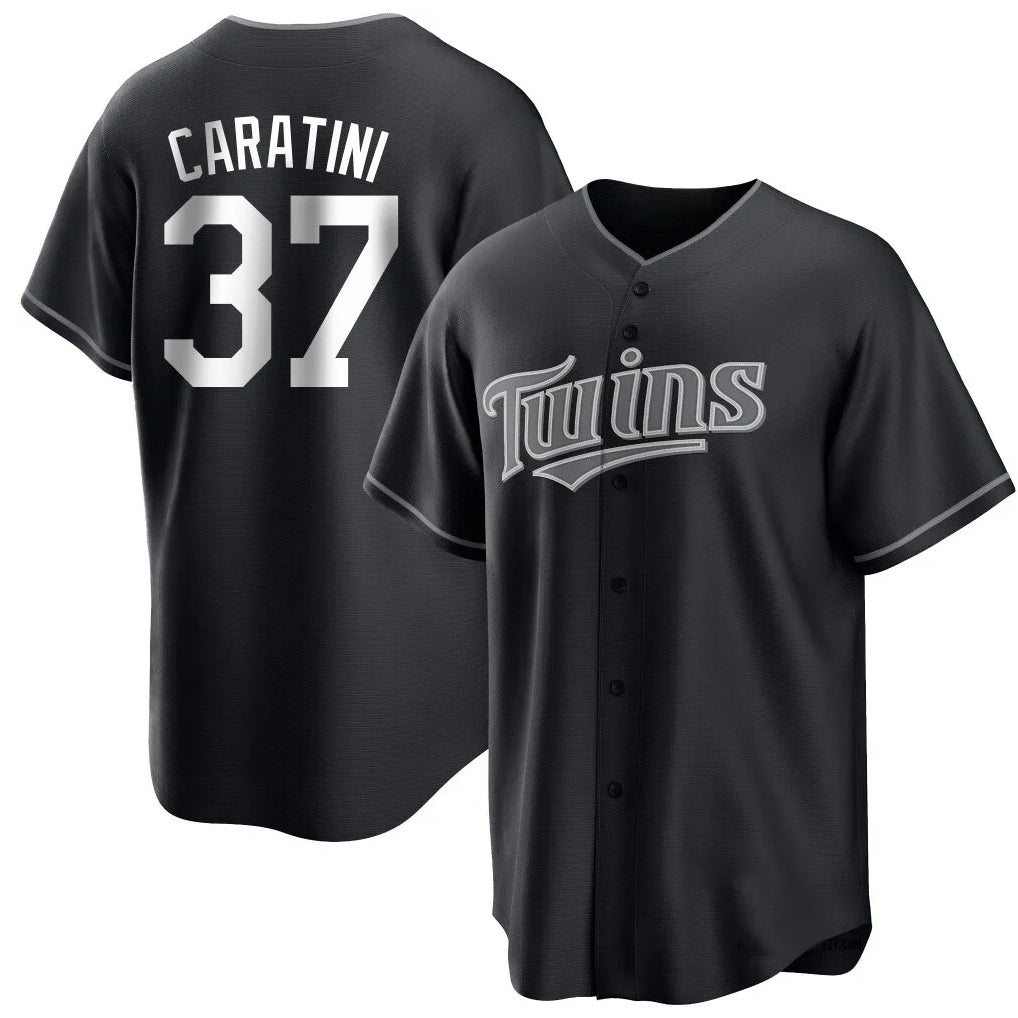 Odoa M.Twins #37 Victor Caratini Player Black Home Game Stitched Jerseys
