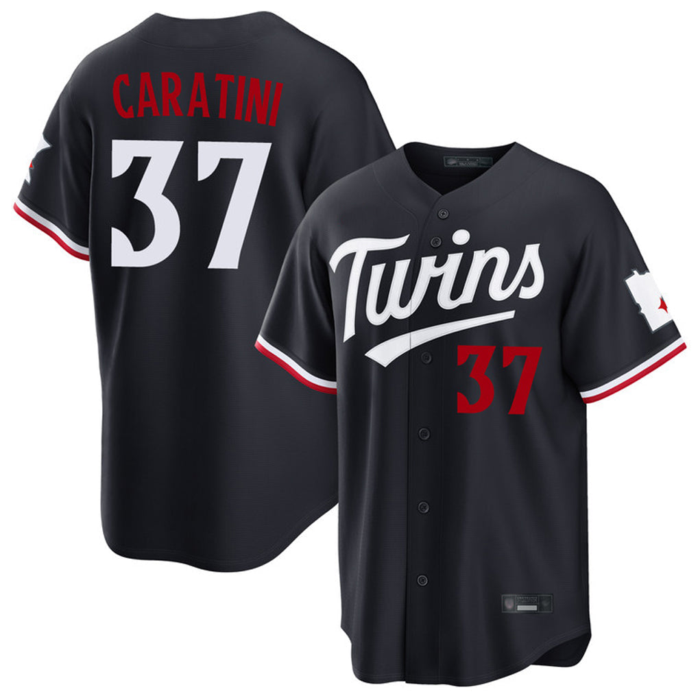 Odoa M.Twins #37 Victor Caratini Player Navy Home Game Stitched Jerseys
