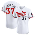 Odoa M.Twins #37 Victor Caratini Player White Home Limited Elite Stitched Jerseys