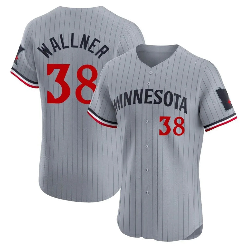 Odoa M.Twins #38 Matt Wallner Player Gray Home Limited Elite Stitched Jerseys