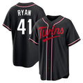 Odoa M.Twins #41 Joe Ryan Player Black Fashion Out Home Limited Stitched Jerseys