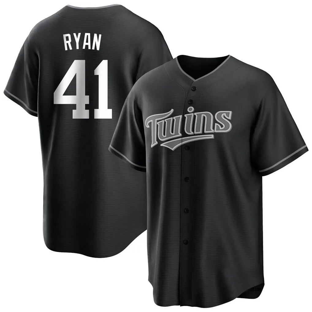 Odoa M.Twins #41 Joe Ryan Player Black Home Game Stitched Jerseys