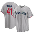 Odoa M.Twins #41 Joe Ryan Player Gray Game Limited Home Stitched Jerseys