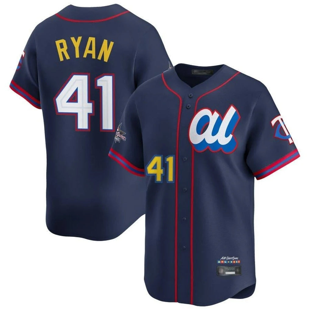 Odoa M.Twins #41 Joe Ryan Player Navy All-star Game Limited Home Stitched Jerseys