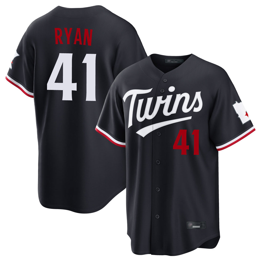 Odoa M.Twins #41 Joe Ryan Player Navy Home Game Stitched Jerseys