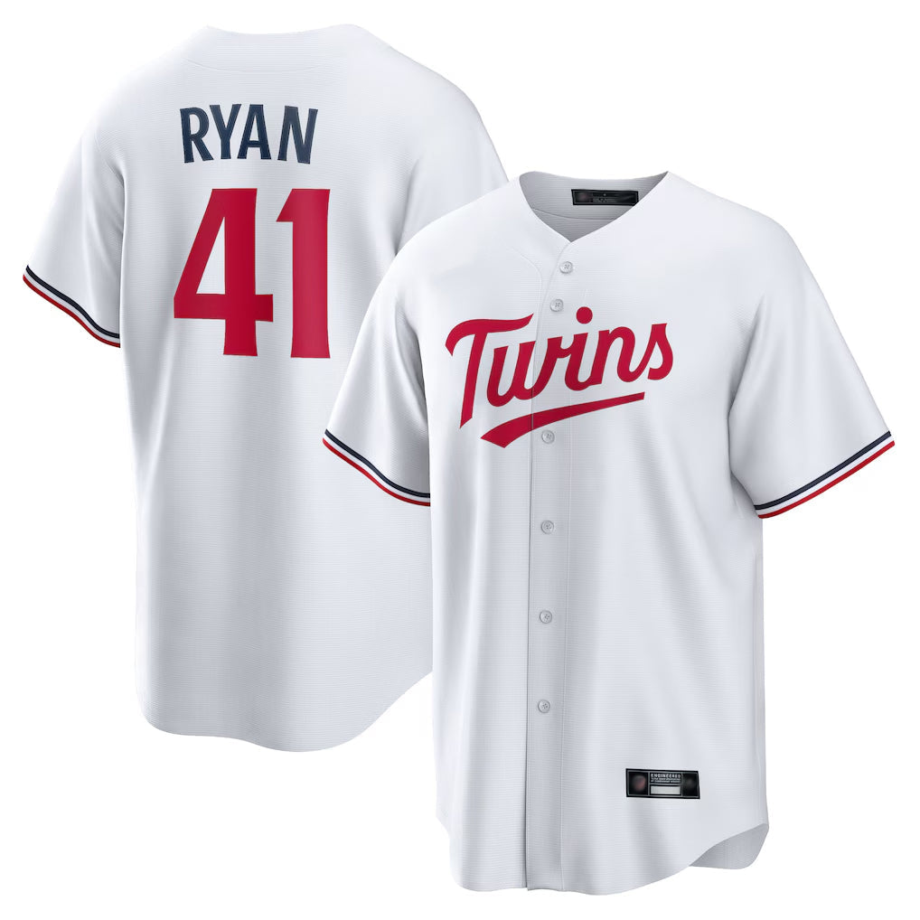 Odoa M.Twins #41 Joe Ryan Player White Home Game Stitched Jerseys