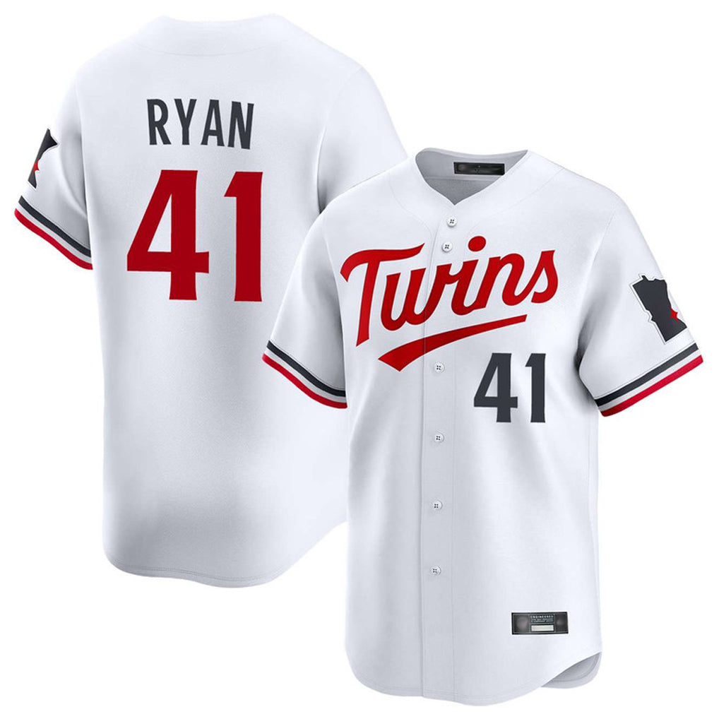Odoa M.Twins #41 Joe Ryan Player White Home Limited Stitched Jerseys