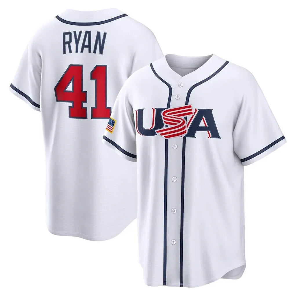 Odoa M.Twins #41 Joe Ryan Player White USA 2026 World Classic Limited Home Stitched Jerseys