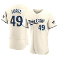 Odoa M.Twins #49 Pablo Lopez Player Cream Home Limited Elite Stitched Jerseys