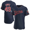 Odoa M.Twins #49 Pablo Lopez Player Navy 60th Home Limited Elite Stitched Jerseys