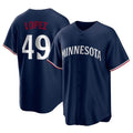 Odoa M.Twins #49 Pablo Lopez Player Navy Replica Alternate Home Stitched Jerseys