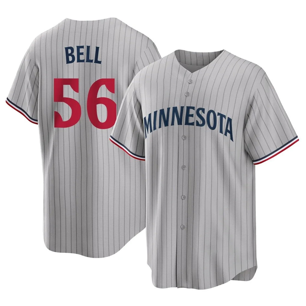 Odoa M.Twins #56 Josh Bell Player Gray Game Limited Home Stitched Jerseys
