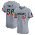 Odoa M.Twins #56 Josh Bell Player Gray Home Limited Elite Stitched Jerseys