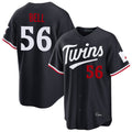 Odoa M.Twins #56 Josh Bell Player Navy Home Game Stitched Jerseys
