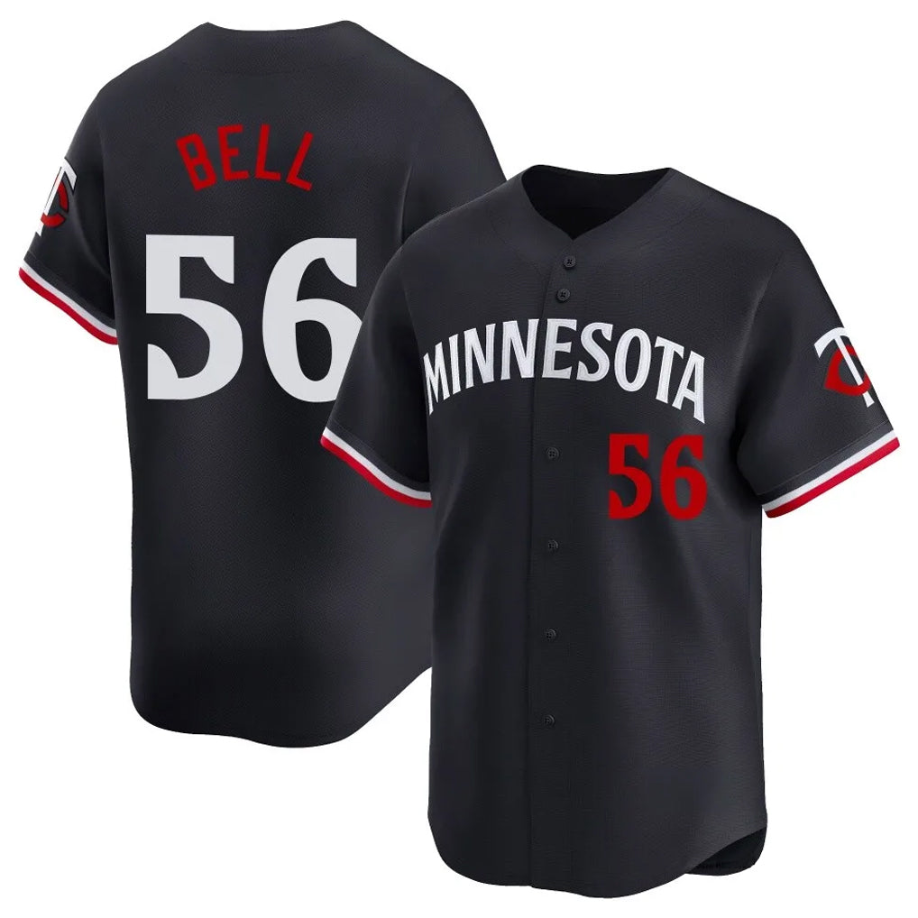 Odoa M.Twins #56 Josh Bell Player Navy Home Limited Stitched Jerseys