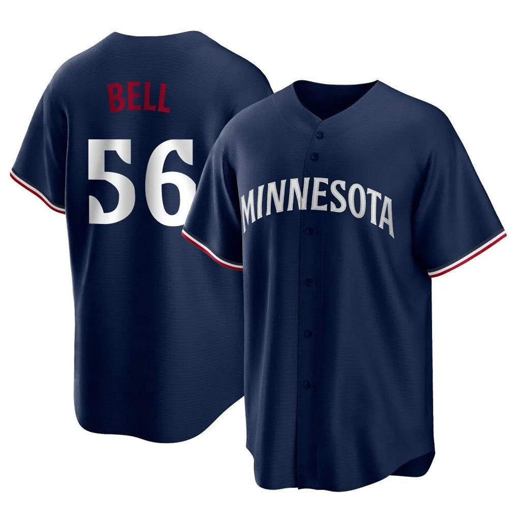 Odoa M.Twins #56 Josh Bell Player Navy Replica Alternate Home Stitched Jerseys