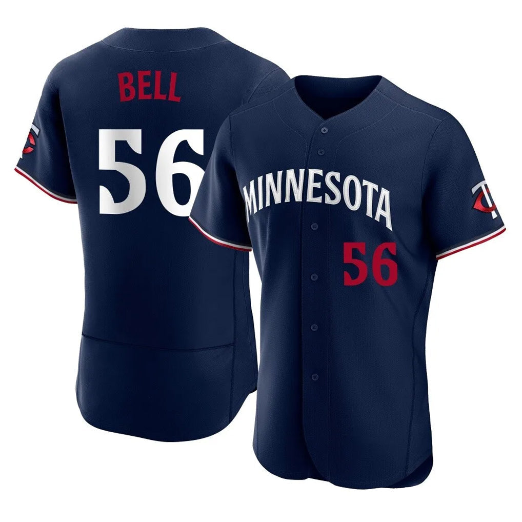 Odoa M.Twins #56 Josh Bell Player Navy Replica Home Limited Elite Stitched Jerseys