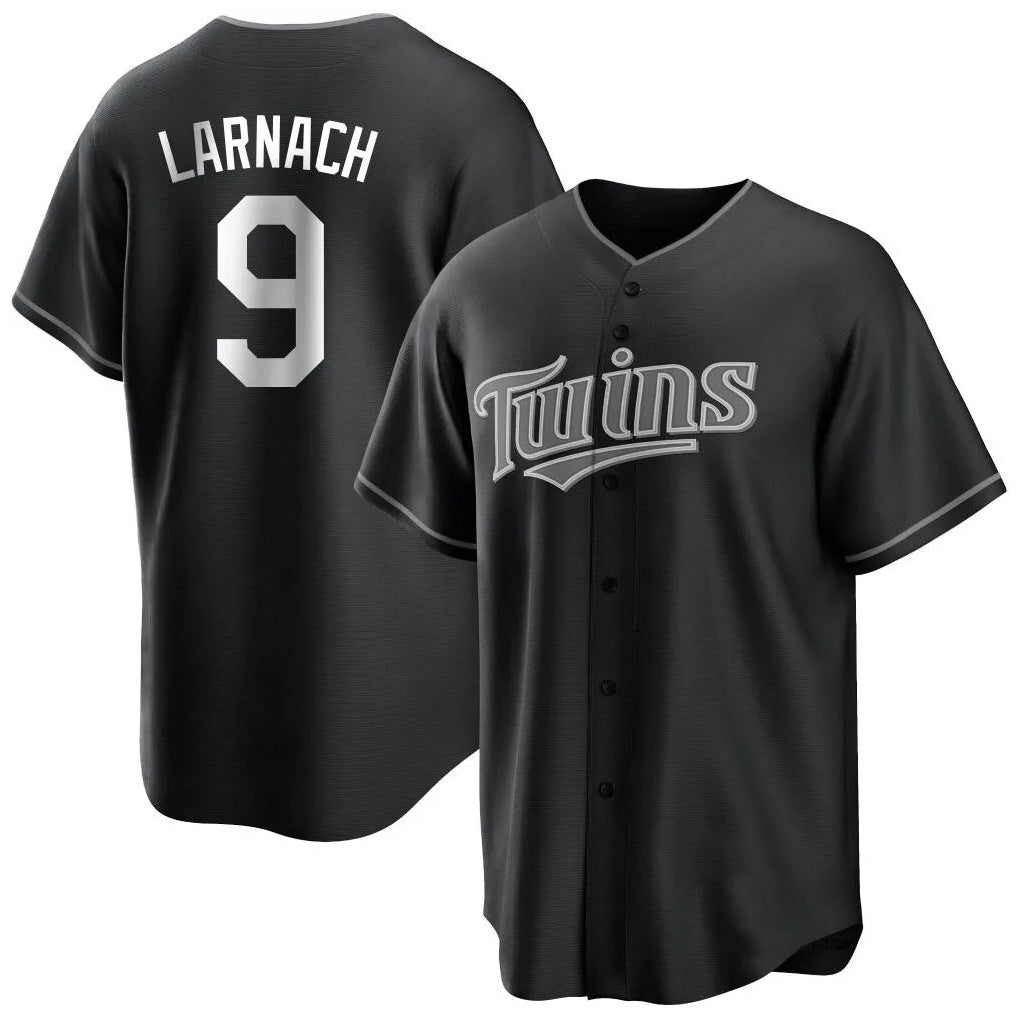 Odoa M.Twins #9 Trevor Larnach Player Black Home Game Stitched Jerseys