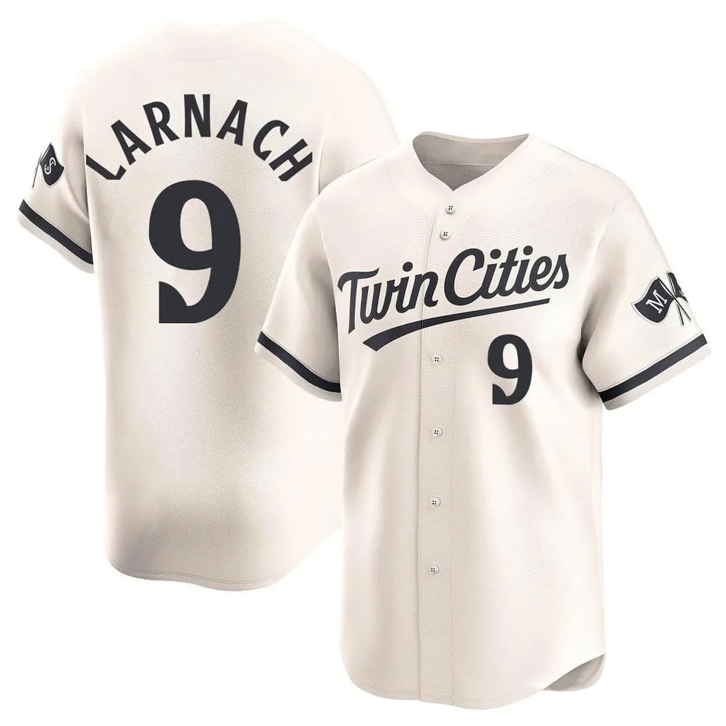 Odoa M.Twins #9 Trevor Larnach Player Cream Home Limited Stitched Jerseys