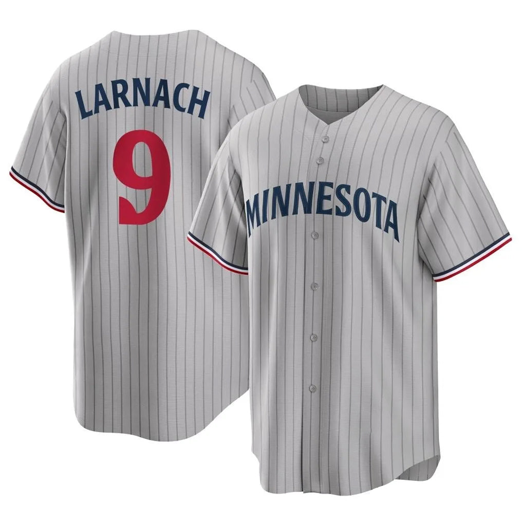 Odoa M.Twins #9 Trevor Larnach Player Gray Game Limited Home Stitched Jerseys
