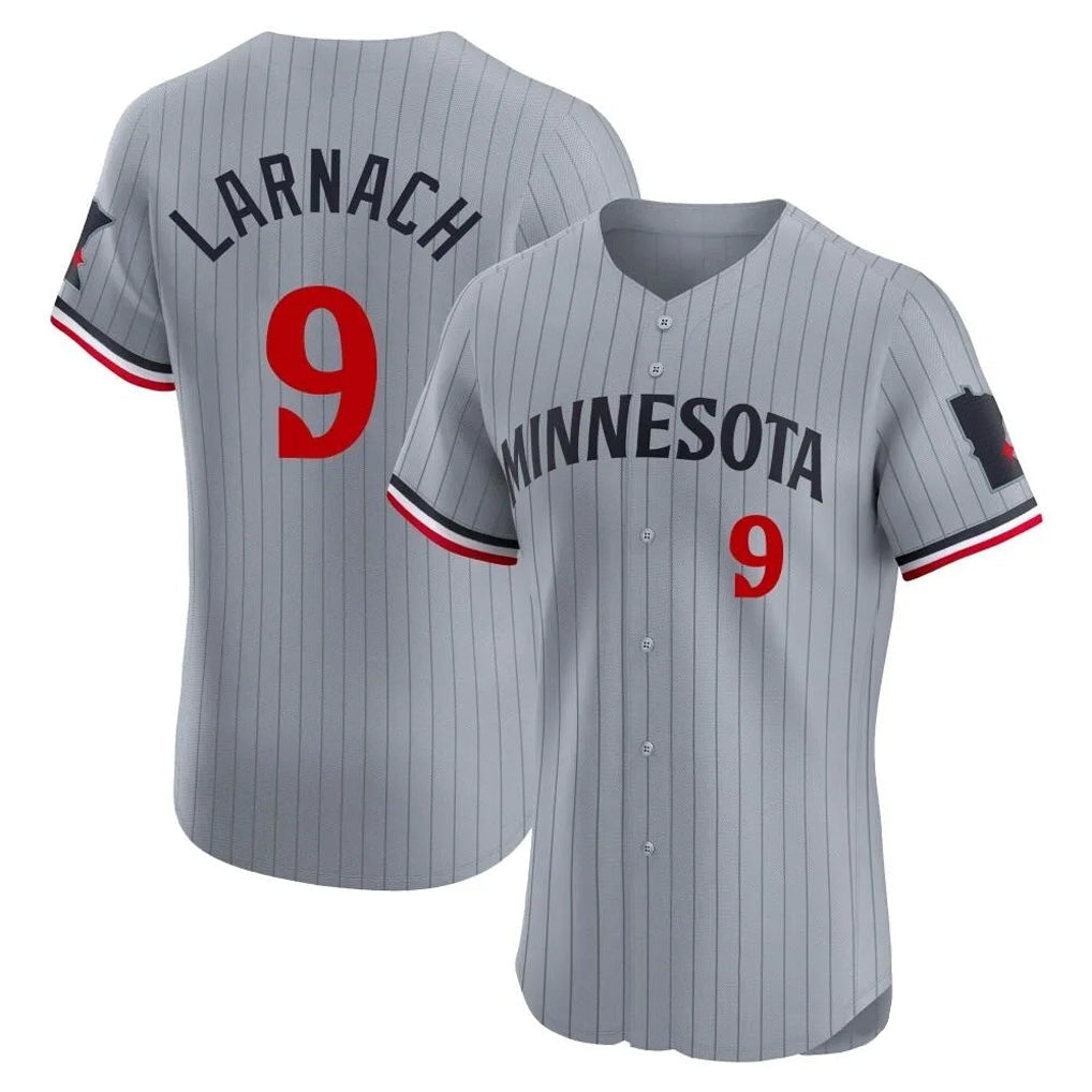 Odoa M.Twins #9 Trevor Larnach Player Gray Home Limited Elite Stitched Jerseys