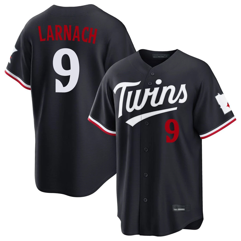 Odoa M.Twins #9 Trevor Larnach Player Navy Home Game Stitched Jerseys