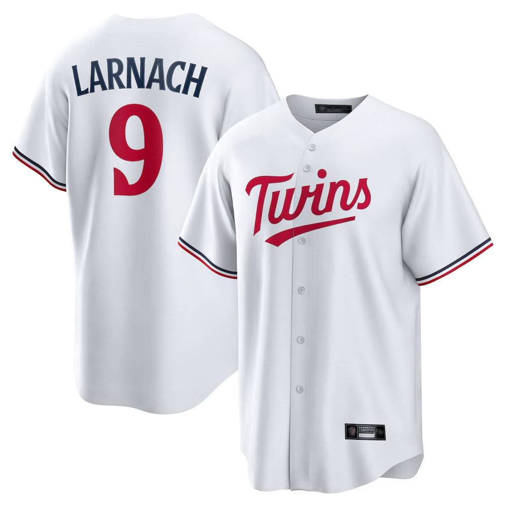 Odoa M.Twins #9 Trevor Larnach Player White Home Game Stitched Jerseys