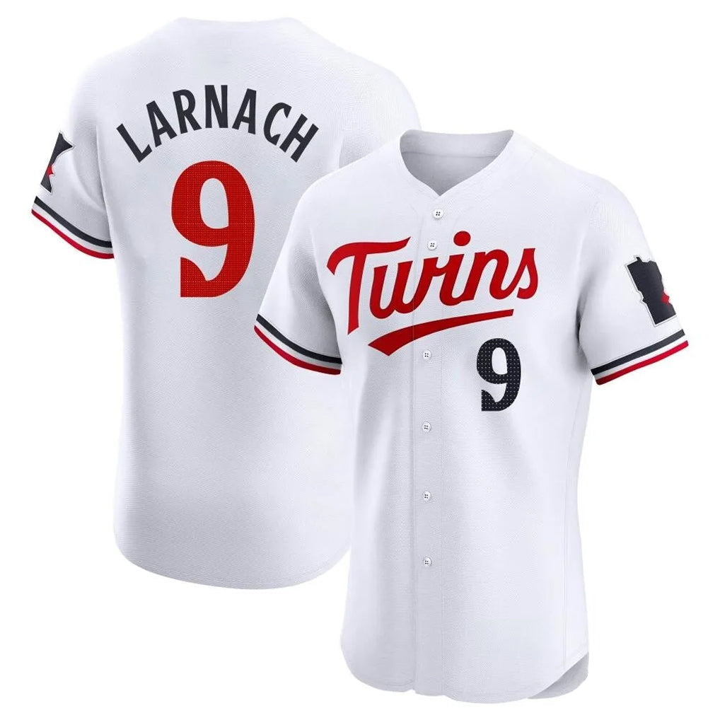 Odoa M.Twins #9 Trevor Larnach Player White Home Limited Elite Stitched Jerseys