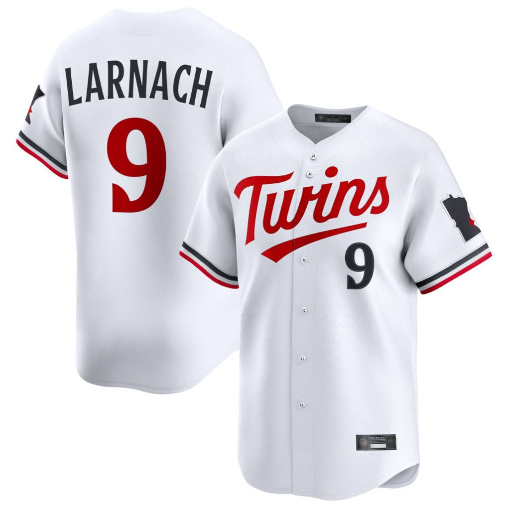 Odoa M.Twins #9 Trevor Larnach Player White Home Limited Stitched Jerseys