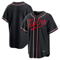 Odoa Minnesota Twins Blank Player Black Fashion Out Home Limited Stitched Jerseys
