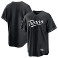 Odoa Minnesota Twins Blank Player Black Home Game Stitched Jerseys